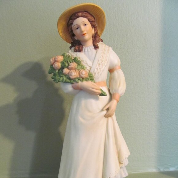 Home Interiors Homco Charlotte Rose Porcelain Lady Figurine #1468 - Picture 3 of 16